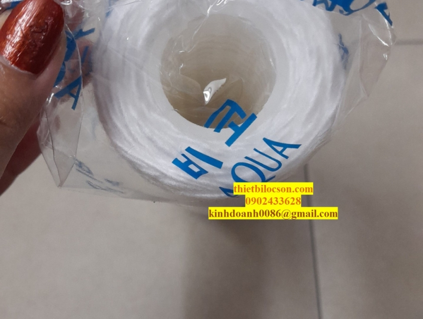 Lõi sợi quấn PP 10inch lọc thô đầu nguồn