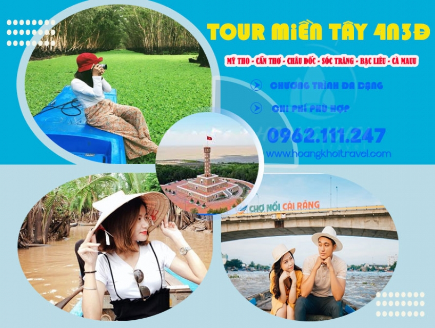 TOUR LỤC TỈNH MIỀN TÂY 4N3D
