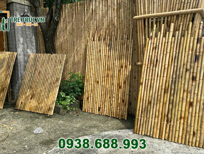 Bán hàng rào tre trúc trang trí tại TPHCM