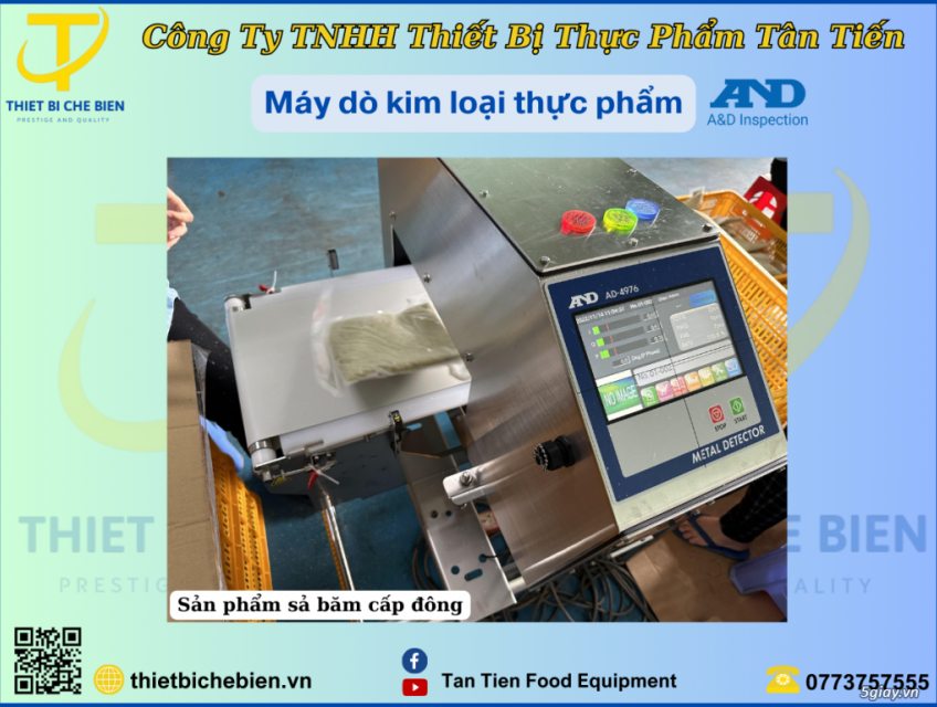 máy dò kim loại cho bánh kẹo