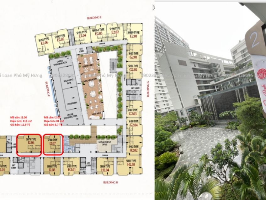 Bán shophouse tầng 2-3 dự án M8-The Peak Midtown Phú Mỹ Hưng