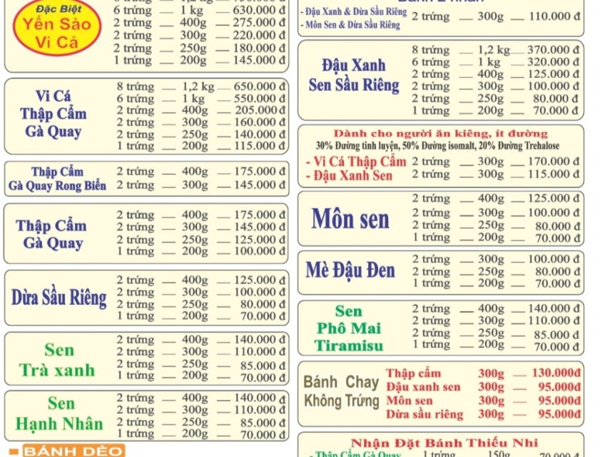 Bánh trung thu Như Lan .