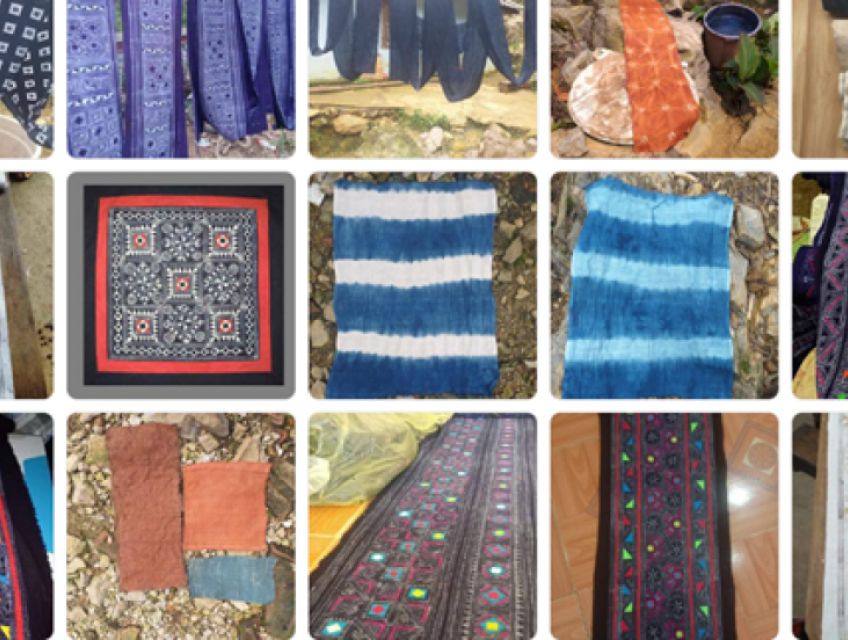 Vải thổ cẩm dân tộc họa tiết cây cờ đòng mua ở đâu?