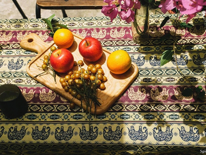 Vải thổ cẩm dân tộc Thái họa tiết vỏ kết mây mua ở đâu?