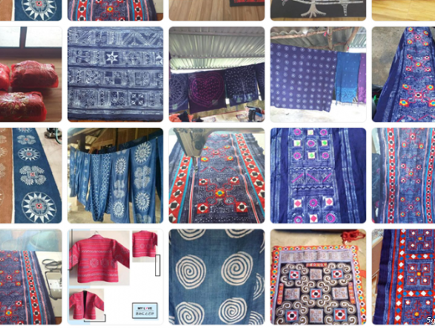 Vải thổ cẩm trang trí họa tiết con bướm mua ở đâu?