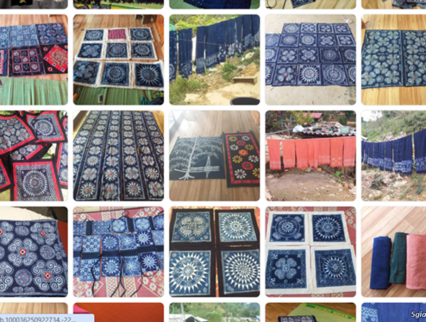 Vải thổ cẩm dân tộc Mông họa tiết cấu trúc nhà mua ở đâu?