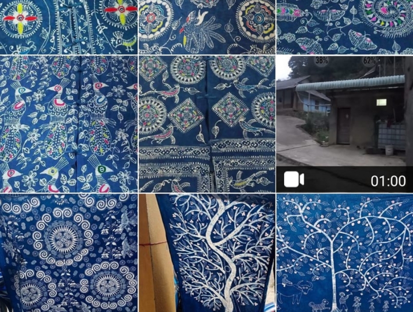 Vải thổ cẩm trang trí họa tiết hình chiếc lá mua ở đâu?