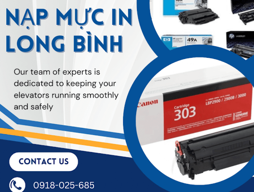 Nạp Mực Máy in Long Bình - 0918025685 Tin Việt Khang