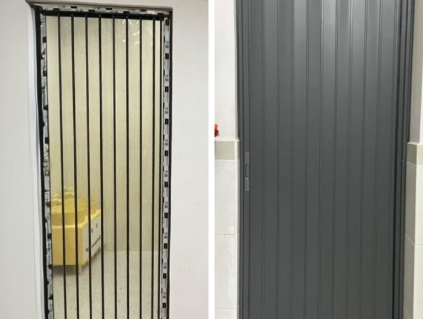 Cửa nhôm  đẹp cao cấp kéo xếp Funismart Làm Cửa Nhà Tắm Giá Rẻ