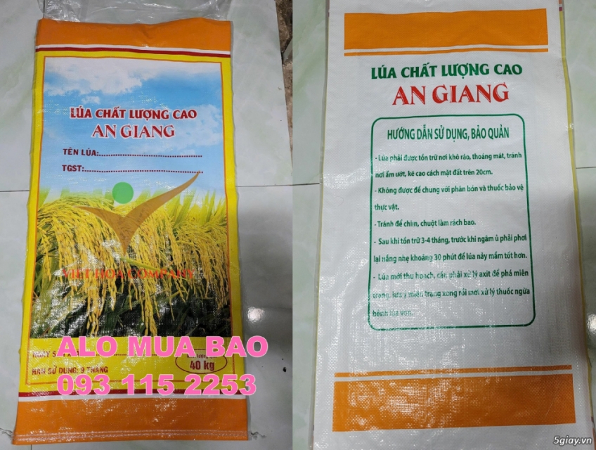 Bao lúa giống - Giao Ngay - In Miễn Phí - Không lo số lượng ít