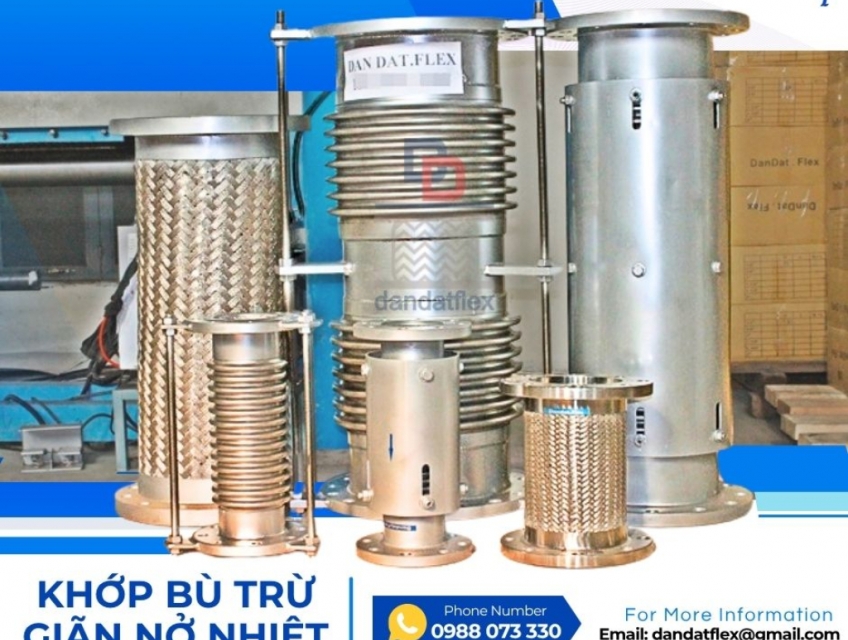Khớp nối co giãn/ Khớp co giãn kim loại/ Khớp co giãn chịu hóa chất