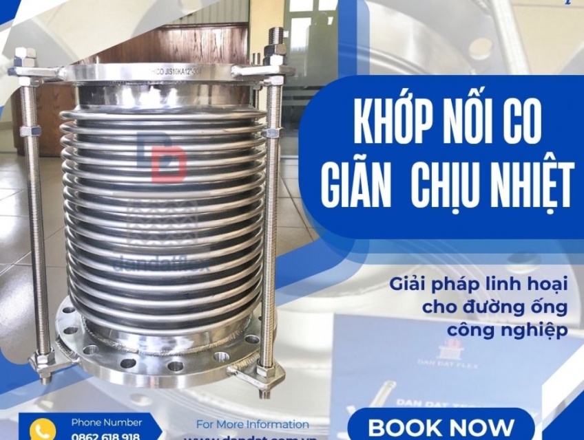Khớp nối mềm/Khớp nối chống rung inox/ Khớp nối mềm inox nối bích/ Khớp nối công nghiệp