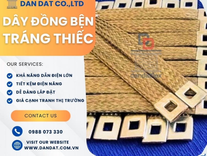 Dây đồng mềm/ Dây đồng bện tiếp địa có bấn cose/ Dây đồng bện trạm biến áp