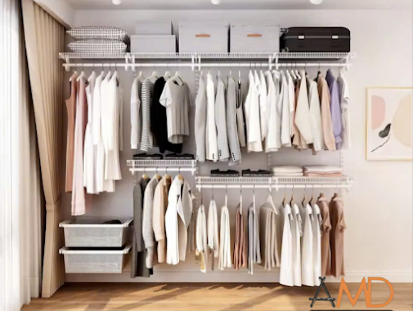 Bộ kệ quần áo AMD – Giải pháp cho không gian nhỏ nhưng không giới hạn
