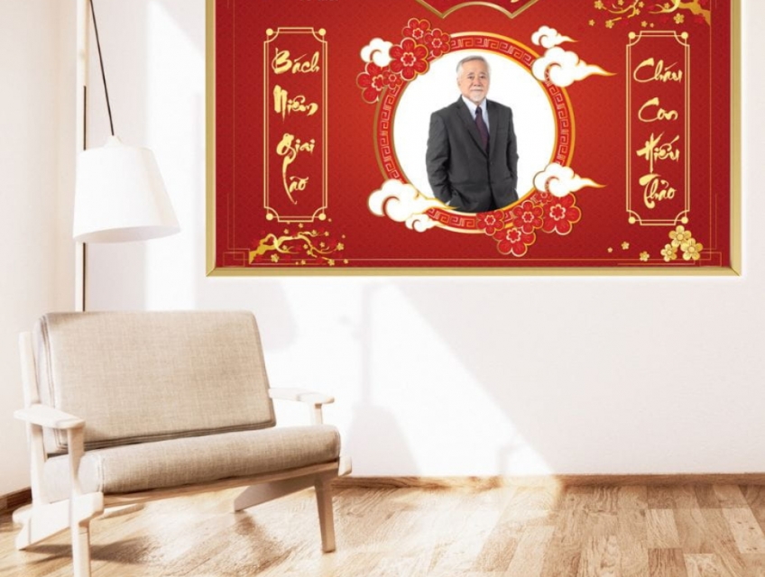 Shop tranh mừng thọ in ảnh ông bà số 49 ngõ 85 Đức Diễn, Bắc Từ Liêm,