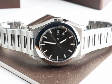 ĐH Nam : Gu.cci Pantheon Automatic Thiết kế lộ máy - Size 43mm Fullbox