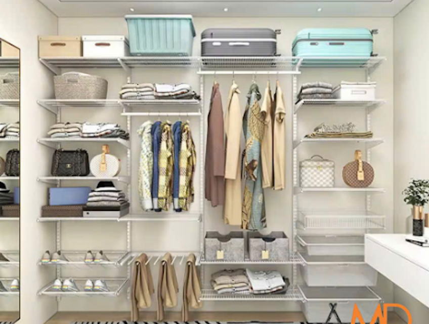 Thiết kế bắt tường của bộ kệ AMD giúp bạn tận hưởng cảm giác gọn gàng