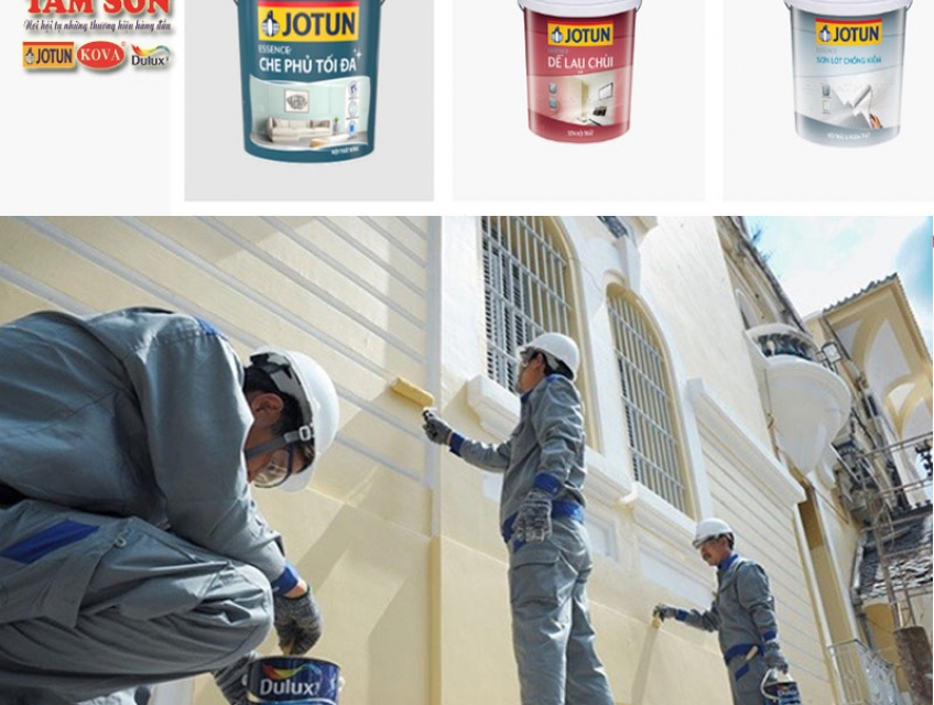 Dịch vụ sơn nhà trọn gói uy tín chuyên nghiệp - cam kết sơn chính hãng