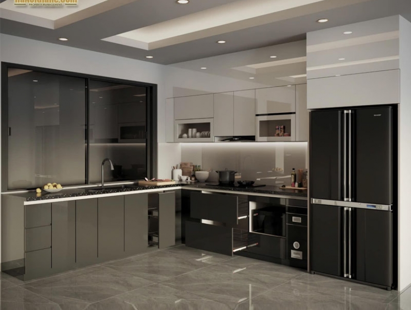 tủ bếp nhựa acrylic có bền không ? báo giá thi công tủ bếp