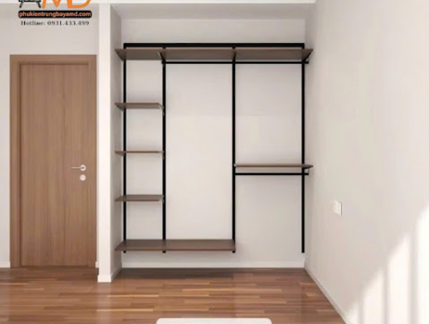 Bé vừa có góc riêng vừa học cách giữ gìn với Bộ kệ quần áo AMD