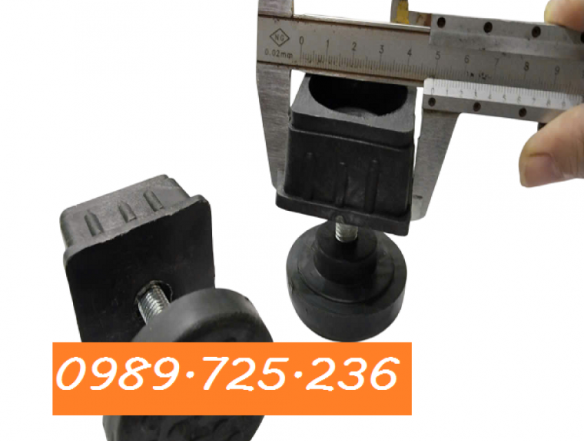 Xưởng sản xuất Hà Thành - Bộ Chân Tăng Chỉnh Chiều Cao Hộp Vuông 50x50mm