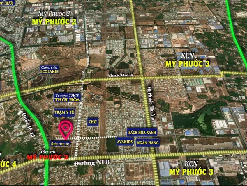 BÁN LÔ L52 – MẶT TIỀN ĐƯỜNG NHỰA 25M, GẦN CỔNG CHÍNH MỸ PHƯỚC 3