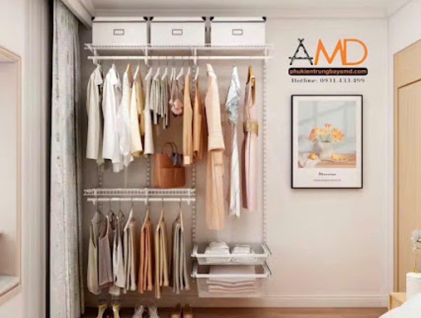 Giải pháp từ bộ kệ quần áo AMD dành cho gia đình trẻ