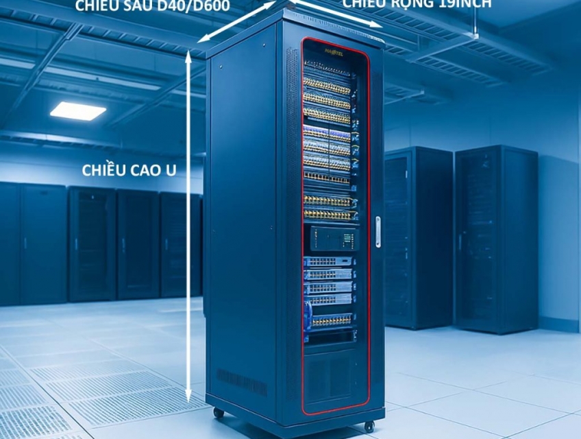 Thông số kích thước tủ rack – Yếu tố quyết định trong quản lý hạ tầng