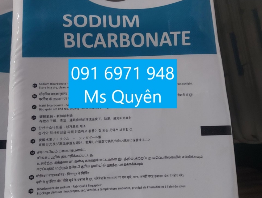 Sodium bicarbonate 99%, soda lạnh tăng kiềm ao hồ