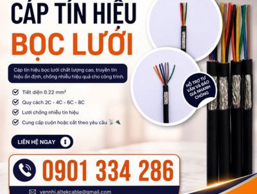 Cáp Tín Hiệu 0.22mm² Altek Kabel Chống Nhiễu Nhiều Lõi