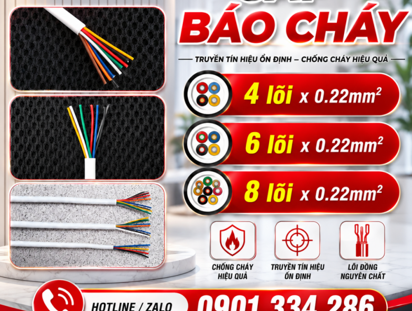 Cáp Báo Cháy ALTEK KABEL – 4×0.22, 6×0.22, 8×0.22 mm²