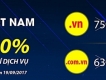 Khuyến mại 50% phí dịch vụ tên miền ".VN"