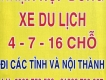 Nhận hợp đồng và cho thuê xe du lịch đời mới.