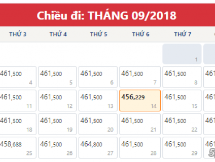 vé rẻ trong tháng 9, 10, 11  hành trình HCM -> Nha Trag -> Hải Phòng