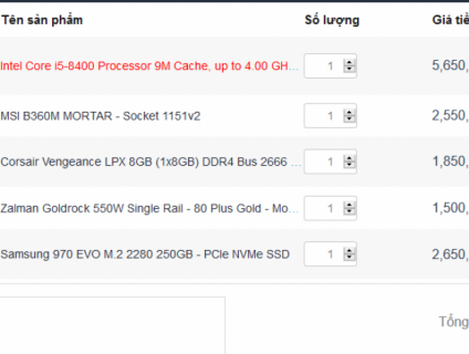 Bán thùng máy PC mới ráp 12 tr !