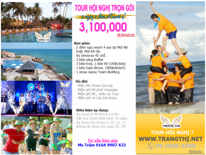 Tour Hội Nghị Trọn Gói 3N2Đ Resort 4*
