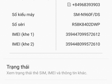 Note 9-64G Samsung Việt Nam giá 18t