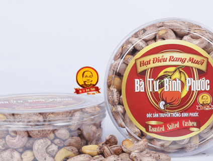 Hạt điều rang muối Bà Tư Bình Phước - hộp 500gr (Loại 1)