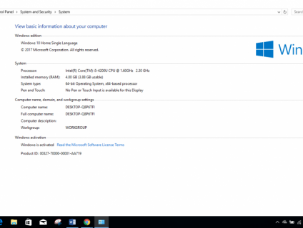 DELL Inspriron 5537 (core i5-4200, Ram 4GB, HDD 500GB)