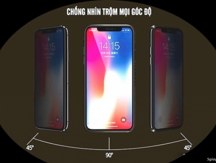 Kính cường lực iphone 9D Chống nhìn trộm