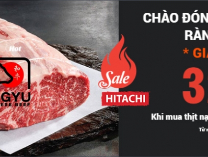 Giá sốc lần đầu tiên thịt nạc vai bò Hitachi Wagyu A5 giảm giá 32%