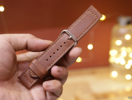 Dây da đồng hồ Handmade - Da thật 100%. End: 22h59p ngày 10/09/2019