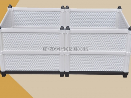 Chậu trồng rau ghép thông minh dài 1 mét cao 42cm (QA 100x50x42)