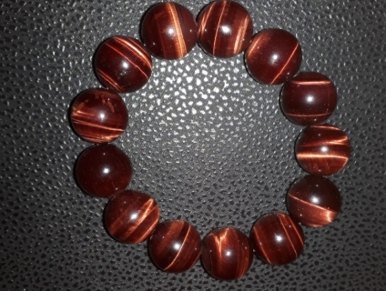 Vòng đá mắt hổ 16li - 13 viên tự nhiên 100% bao kiểm định theo Y/C - et 22g59  13/9/2019