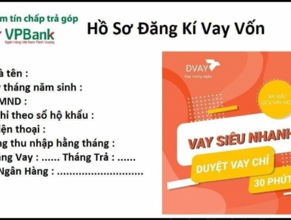 Hổ Trợ Vay Vốn VpBank Toàn Quốc