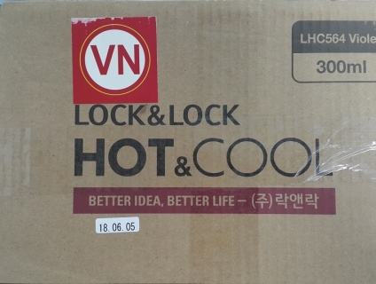 Bình Giữ Nhiệt mini mug Lock&Lock 300ml, màu tím, Chính hãng, mới 100% End: 23h 23/09/19