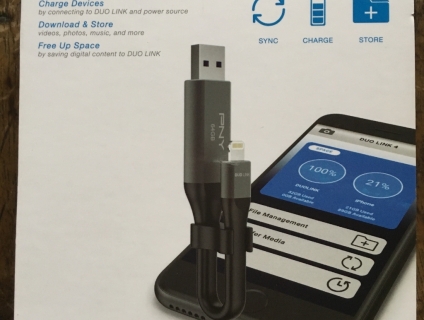 Usb 3.0 OTG PNY 64Gb usa 2 đầu cắm dành cho iphone, ipad, và laptop, end 23h00-26/09/2019