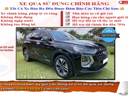 Bán Hyundai Santafe Premium 2.2L Turbo – Máy Dầu - 2019, Xe Như Mới