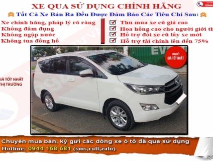 Bán Toyota Innova 2.0E - Số Sàn - 2019. Xe Lướt Như Mới