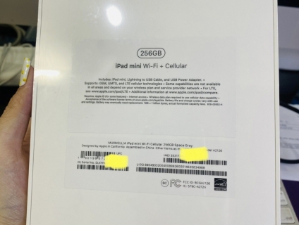 ipad mini5 256gb 4G new chưa active